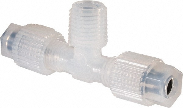 Compression Tube Male Branch Tee: 1/4